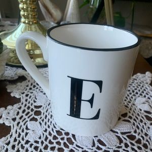 Coffee mug; “E” Elegance, Excellence, Electrifying